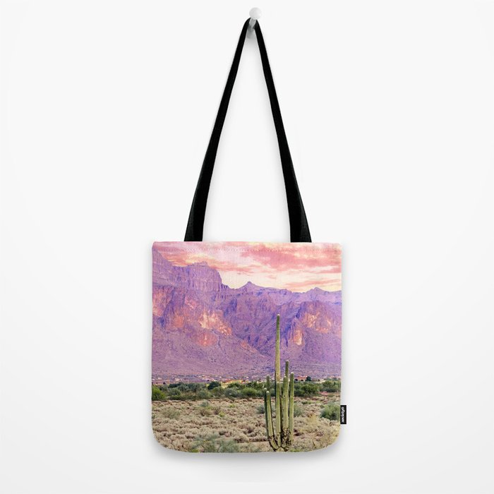 Cactus Sunset #digitalart #nature Tote Bag Gallery Image 2