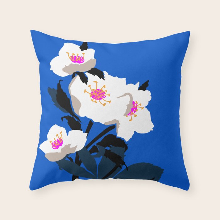 Flower Market London Throw Pillow Gallery Image 6
