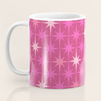 Hot Pink Stars Mid Century Modern Atomic Age Starburst Pattern Coffee Mug Gallery Image 3