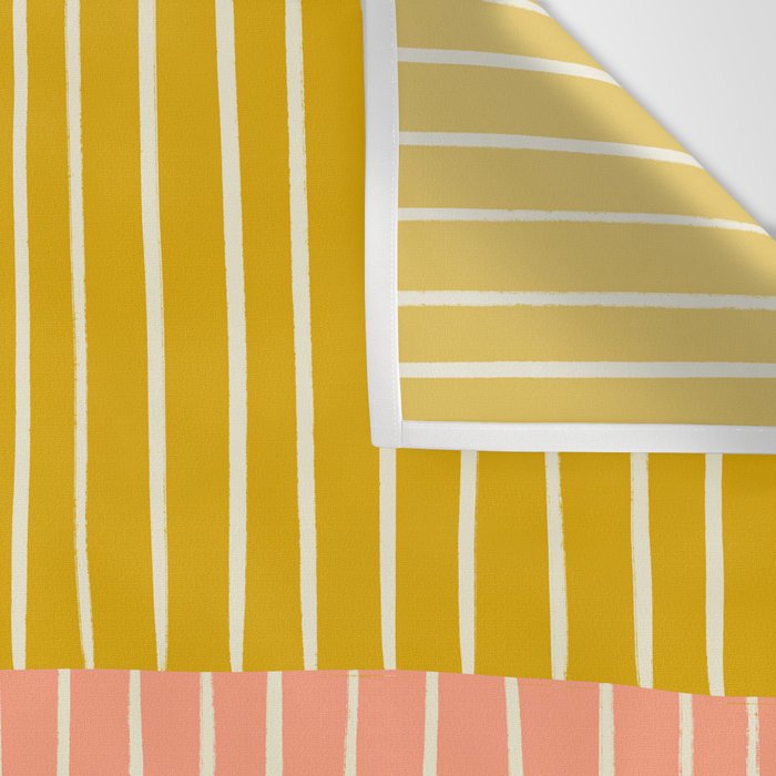 Peach & Tulip Yellow | PATTERN 06: The Retro Edition Wall Tapestry Gallery Image 3