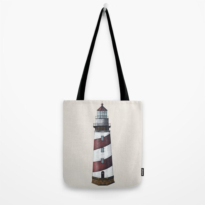 Nautical Light House Tote Bag Gallery Image 2