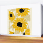 Minimalist Sunflowers Wall Mural Gallery Image 2