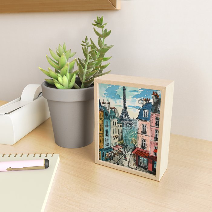 Paris Illustration Mini Art Print Gallery Image 2
