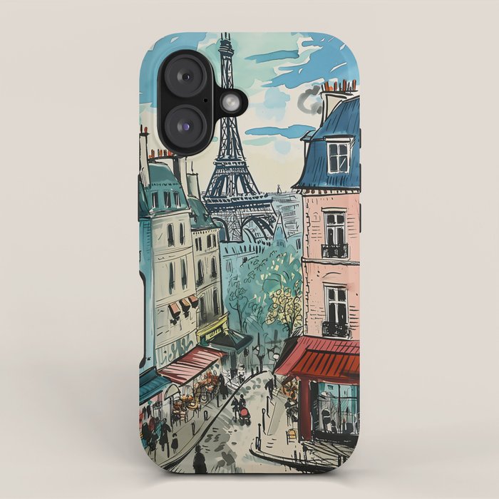 Paris Illustration iPhone Case Gallery Image 1