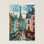 Paris Illustration Stationery Card Gallery Image 2