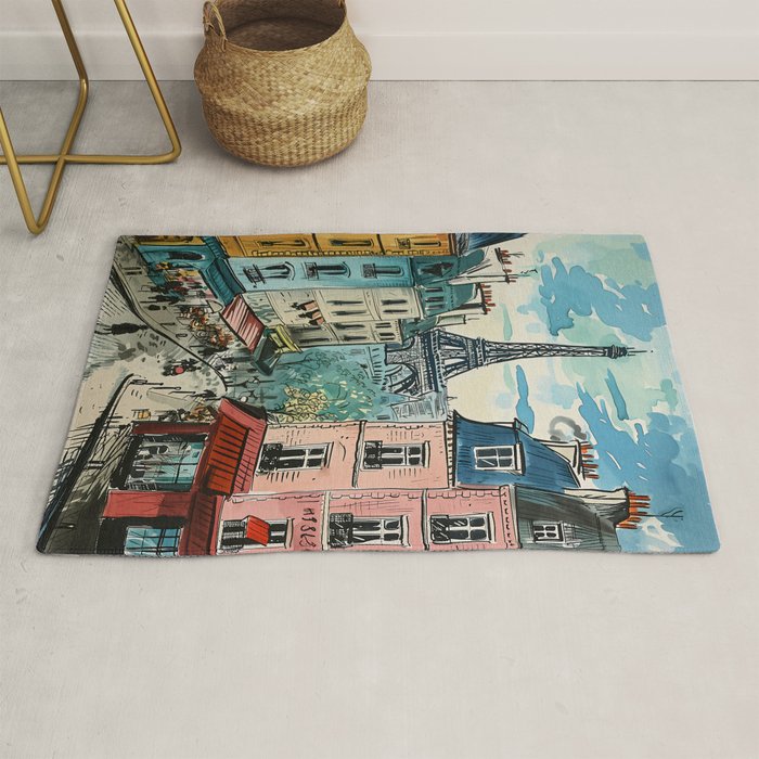 Paris Illustration Rug Gallery Image 1