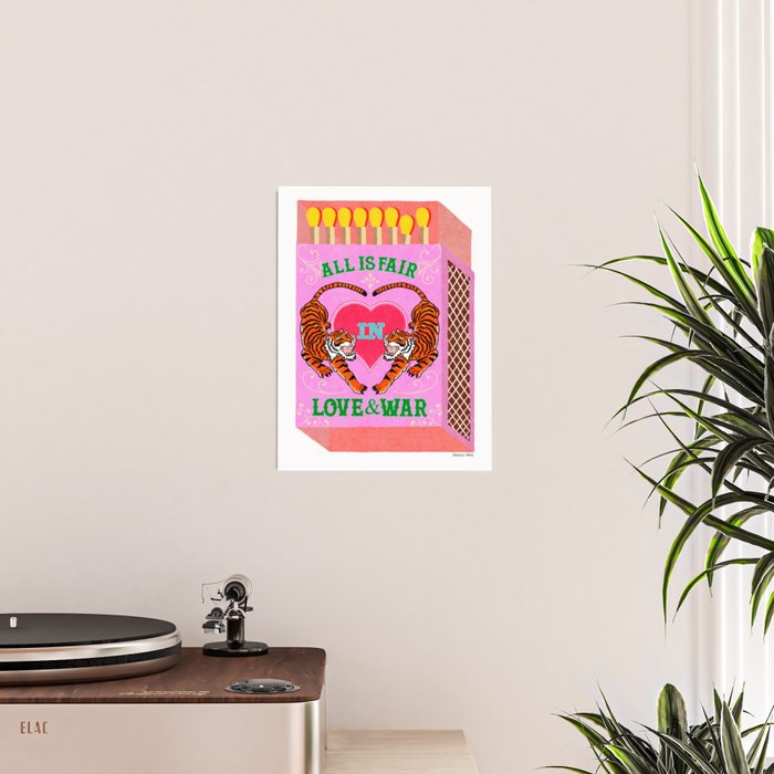 All is Fair in Love and War Vintage Matchbox Pink Sugar Rush Palette with Tiger Poster Gallery Image 2