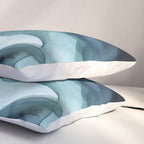 Night Blue Flowing Art Pillow Sham Gallery Image 3