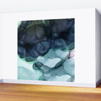 Night Blue Flowing Art Wall Mural Gallery Image 2