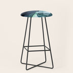 Night Blue Flowing Art Stool Gallery Image 1