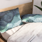 Night Blue Flowing Art Pillow Sham Gallery Image 2
