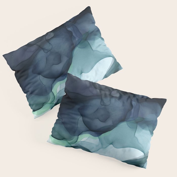 Night Blue Flowing Art Pillow Sham Gallery Image 3