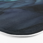 Night Blue Flowing Art Bath Mat Gallery Image 3