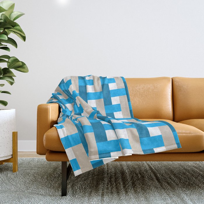 Infinity Grid 4 Throw Blanket Gallery Image 1