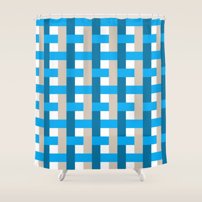 Infinity Grid 4 Shower Curtain Gallery Image 1