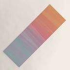 Abstract Orange Pink Teal Watercolor Sunset  Yoga Mat Gallery Image 1