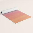 Abstract Orange Pink Teal Watercolor Sunset  Yoga Mat Gallery Image 2