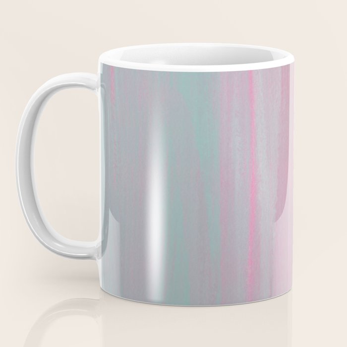 Abstract Orange Pink Teal Watercolor Sunset  Coffee Mug Gallery Image 3