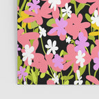 Summer flower meadow on black Poster Gallery Image 3