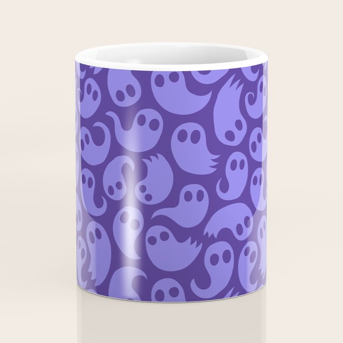 Halloween ghost cartoon pattern art Coffee Mug Gallery Image 4