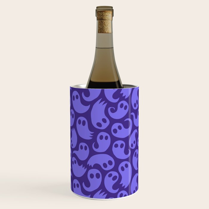 Halloween ghost cartoon pattern art Wine Chiller Gallery Image 2