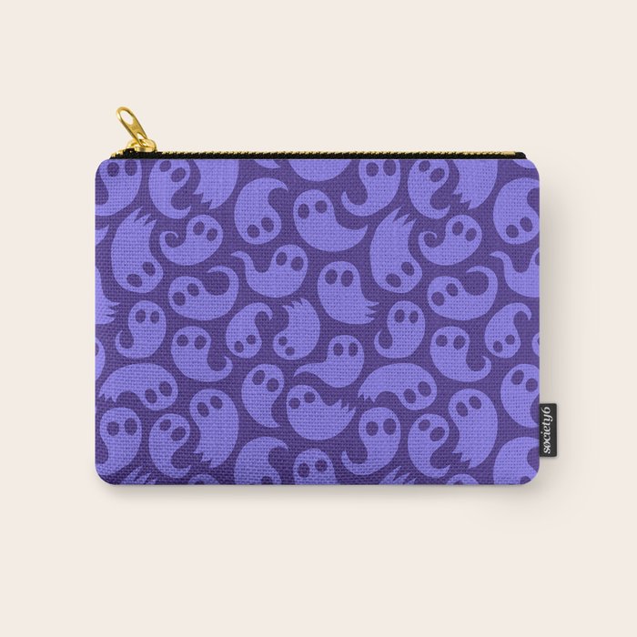 Halloween ghost cartoon pattern art Carry All Pouch Gallery Image 1