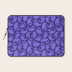 Halloween ghost cartoon pattern art Laptop Sleeve Gallery Image 1