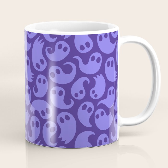 Halloween ghost cartoon pattern art Coffee Mug Gallery Image 1