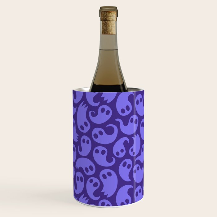 Halloween ghost cartoon pattern art Wine Chiller Gallery Image 3