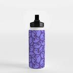 Halloween ghost cartoon pattern art Water Bottle Gallery Image 2