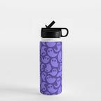Halloween ghost cartoon pattern art Water Bottle Gallery Image 1