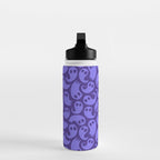 Halloween ghost cartoon pattern art Water Bottle Gallery Image 3