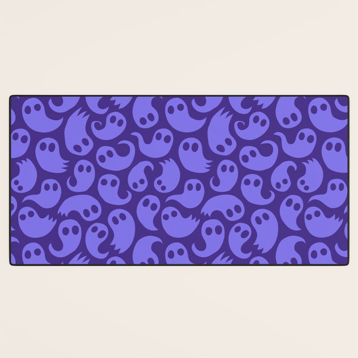 Halloween ghost cartoon pattern art Desk Mat Gallery Image 3