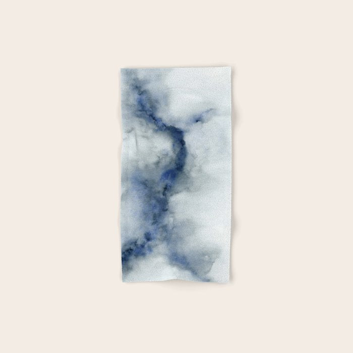 Indigo Abstract Painting | No.3 Bath Towel Gallery Image 1