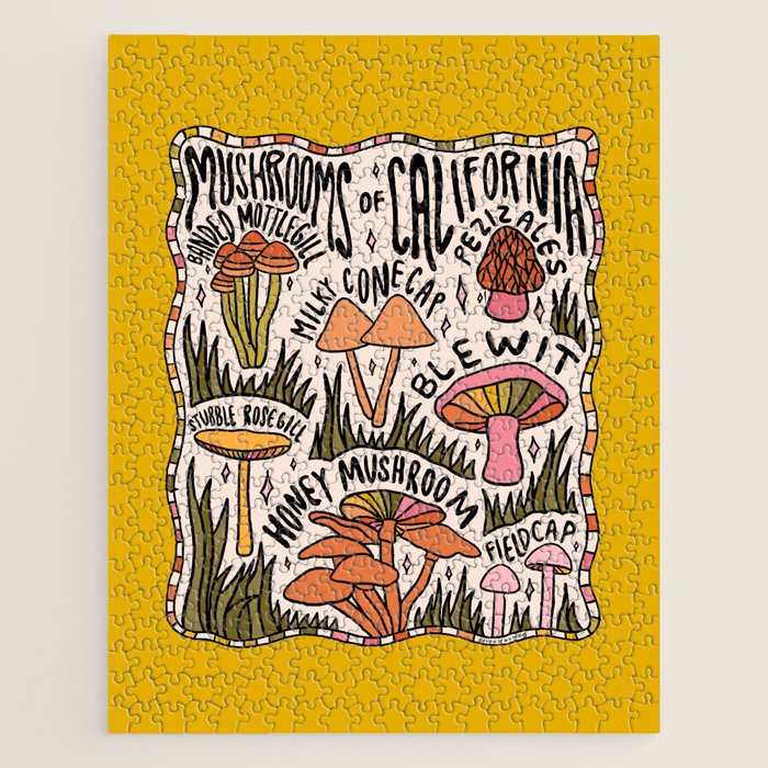 Mushrooms of California Jigsaw Puzzle Gallery Image 1