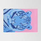 Tiger Blue & Pink Rug Gallery Image 2