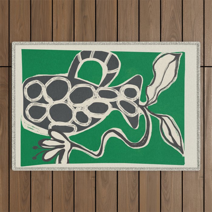 Abstract Botany 4 Outdoor Rug Gallery Image 1