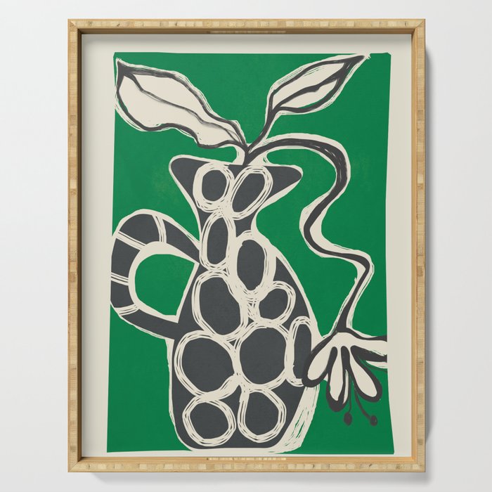 Abstract Botany 4 Serving Tray Gallery Image 1