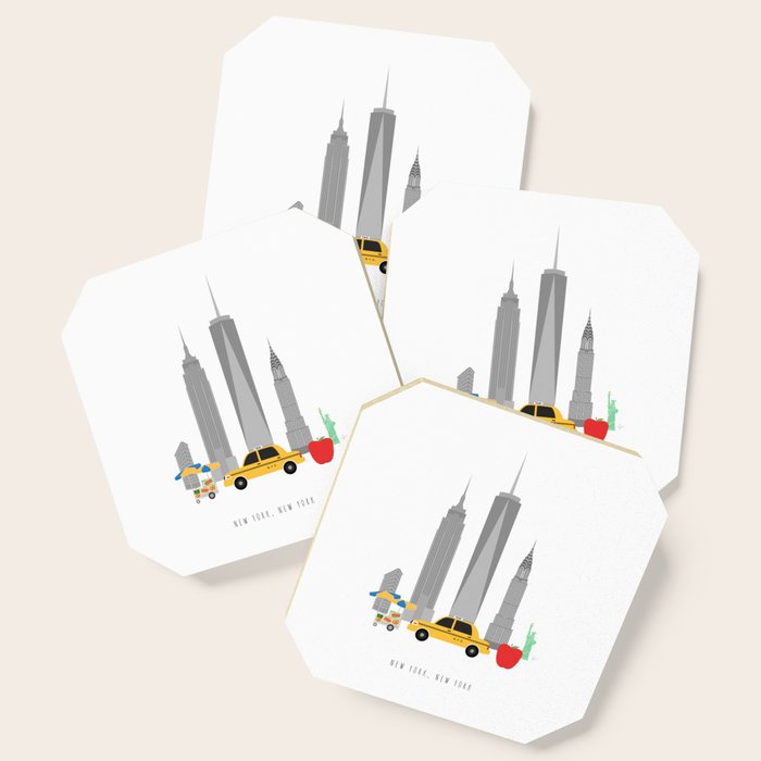 New York City, NYC Skyline Coaster Gallery Image 1
