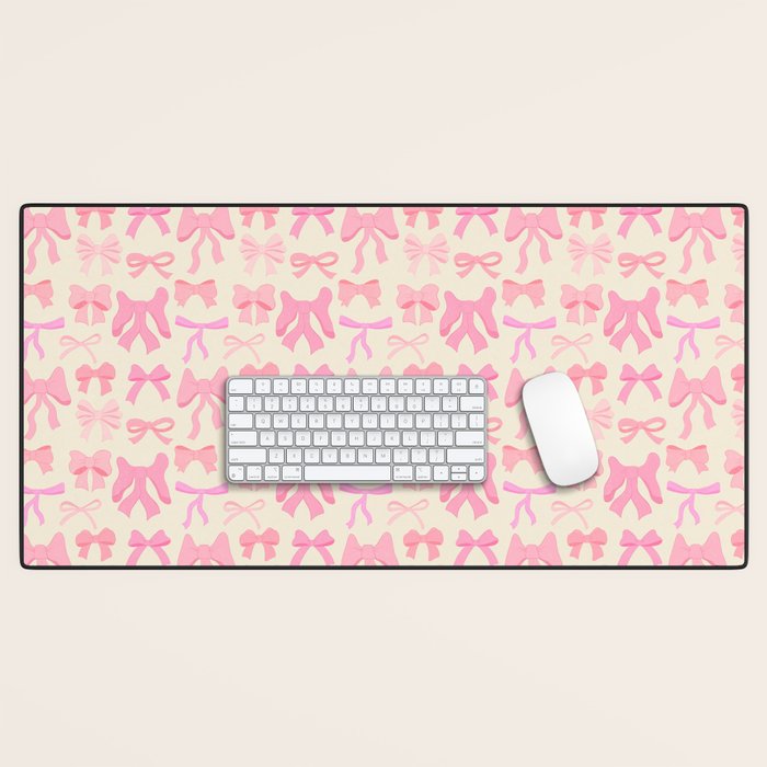 Pink Bows Desk Mat Gallery Image 1