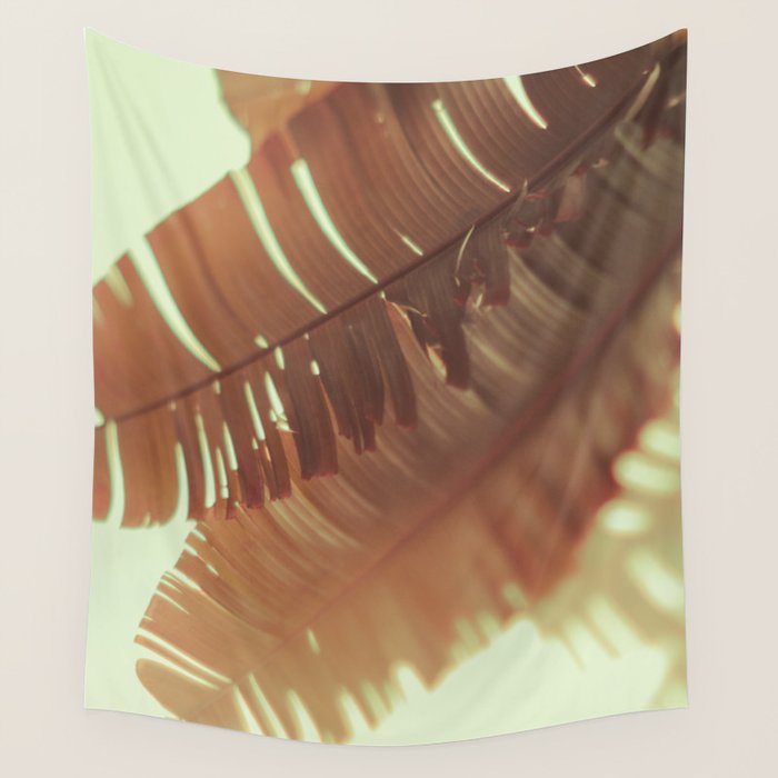 Sunset Banana Leaves II Wall Tapestry Gallery Image 4
