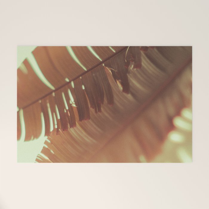 Sunset Banana Leaves II Welcome Mat Gallery Image 1