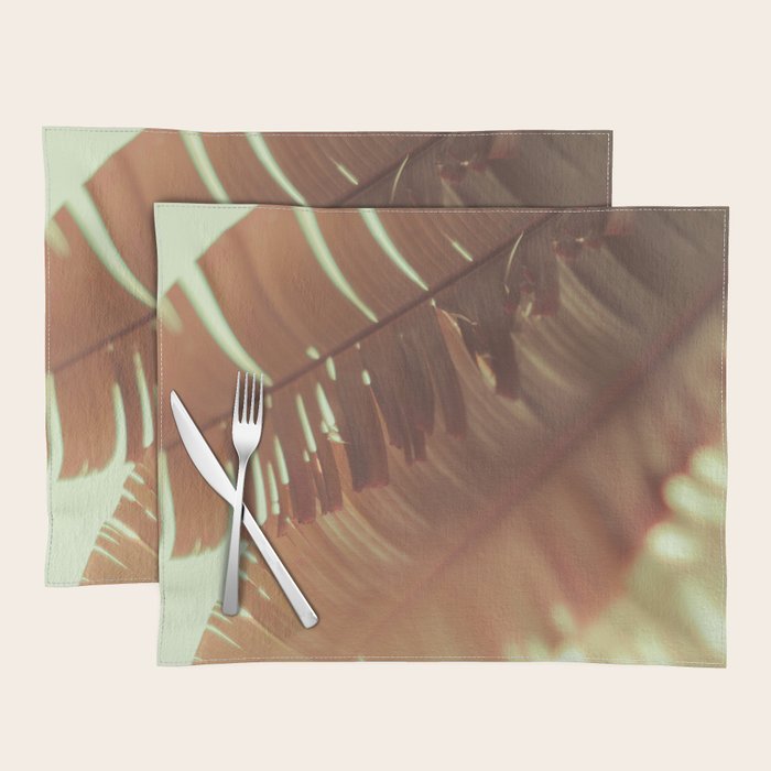 Sunset Banana Leaves II Placemat Gallery Image 1