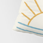Sunset Lines - Gold Blue Pillow Sham Gallery Image 4
