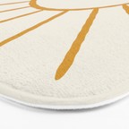 Sunset Lines - Gold Blue Bath Mat Gallery Image 3