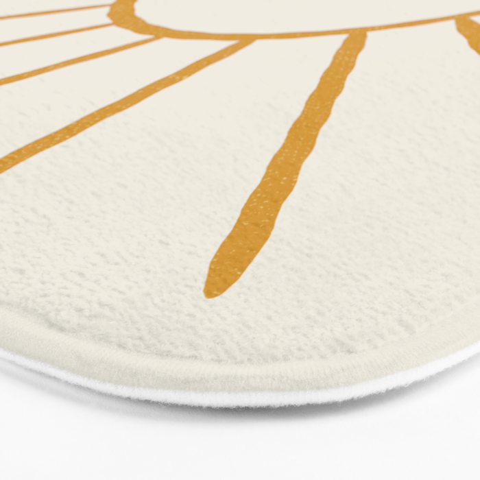 Sunset Lines - Gold Blue Bath Mat Gallery Image 3