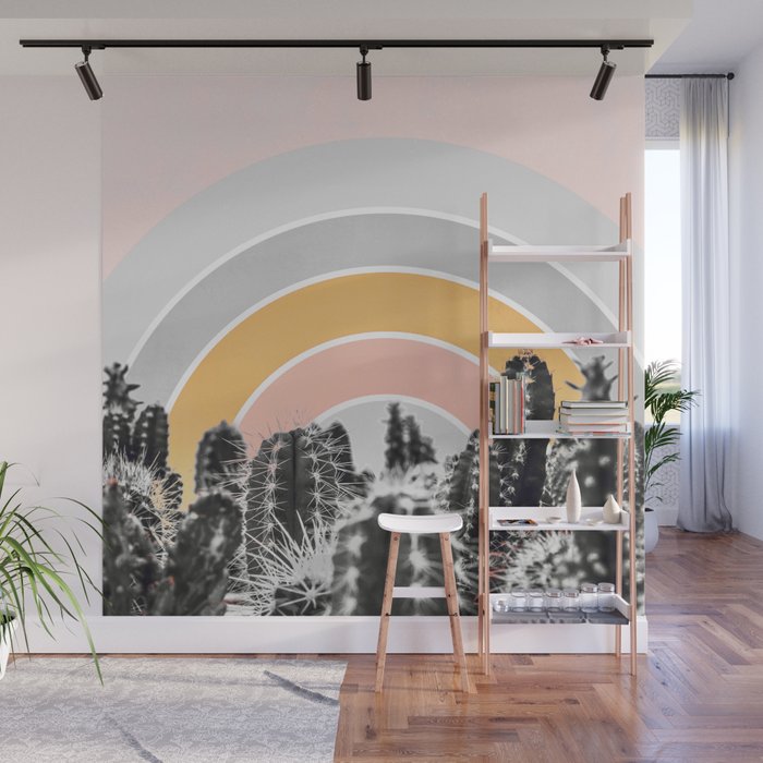 Desert rainbow Wall Mural Gallery Image 1