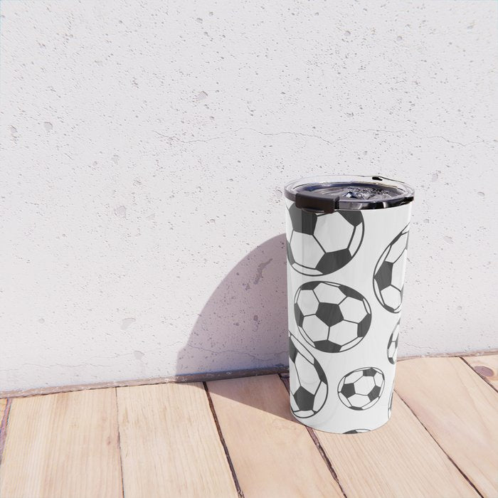 Soccer Balls Travel Mug Gallery Image 4