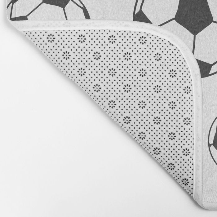 Soccer Balls Bath Mat Gallery Image 2