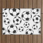 Soccer Balls Outdoor Rug Gallery Image 1